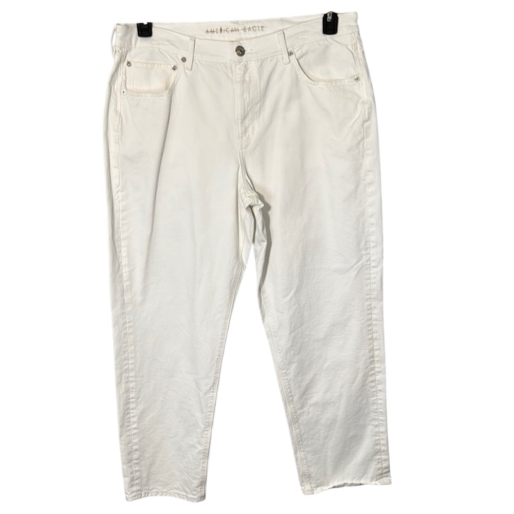 American Eagle Outfitters Jeans White Classic Denim Straight Leg‎ in Sz 18S  EUC